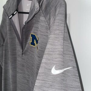 Nike Gray University of Michigan Quarter-Zip Pullover